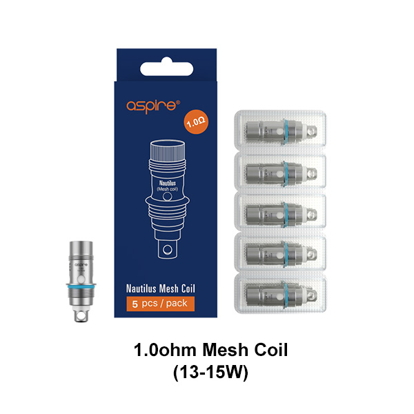 [Global-CN02] Aspire Nautilus Mesh and BVC (Bottom Vertical Core) Series Coils for Nautilus 2 & Zelos Kit & Nautilus Mini & Nautilus & K3 & Nautilus 2S & Nautilus 3 (5pcs/pack)