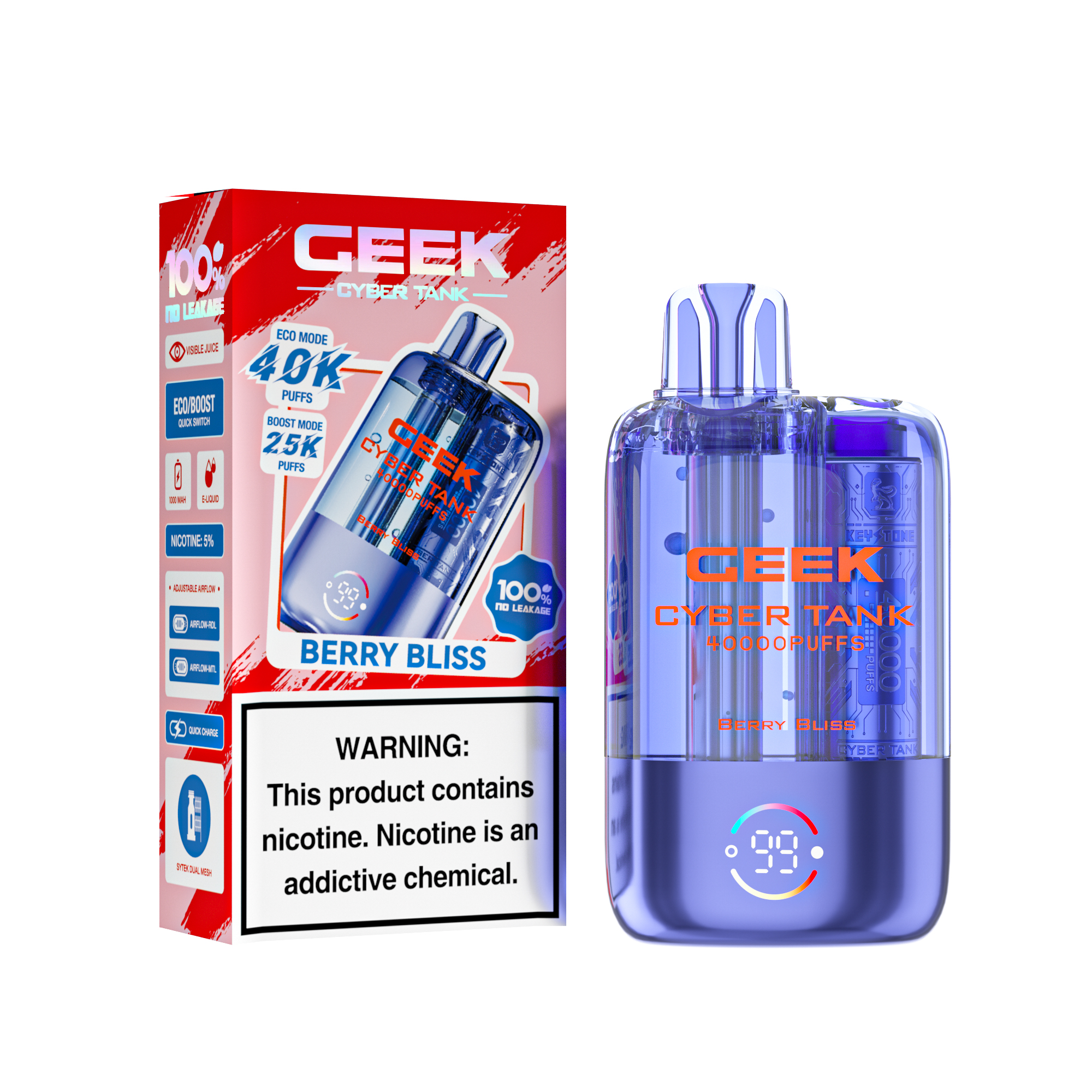 [Europe-PL01] KEYSTONE Geek Cyber Tank 40000 Kit 20ml