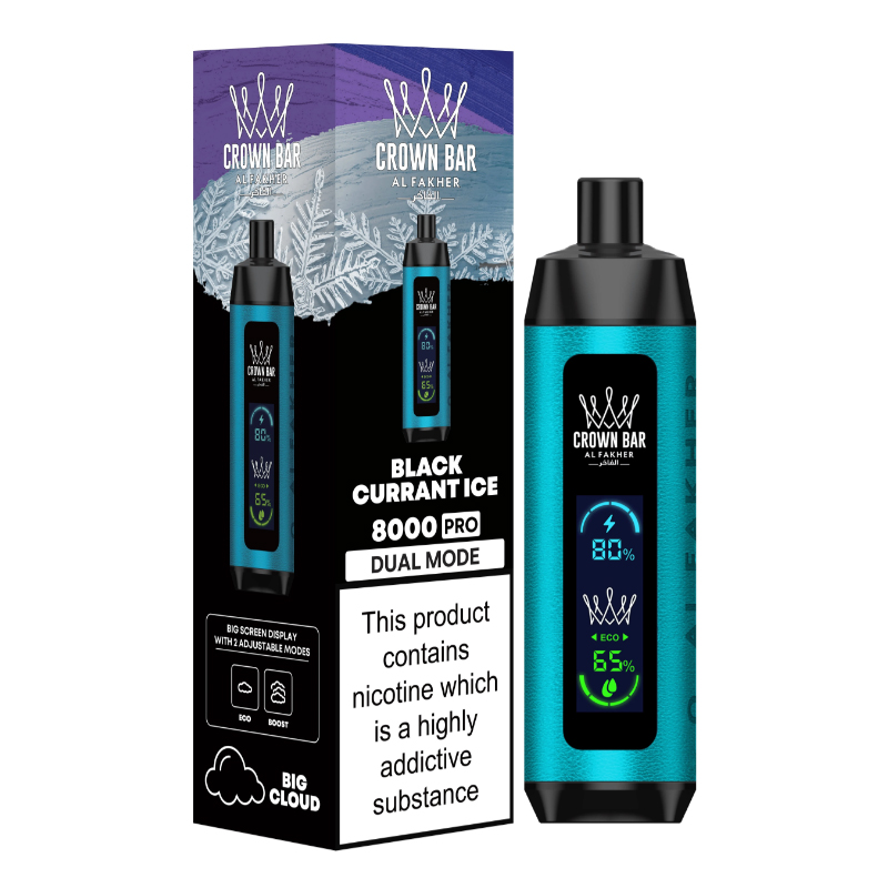 [Global-CN01] Authentic CROWN BAR Al Fakher 8000 Pro Dual Mode Kit 18ml