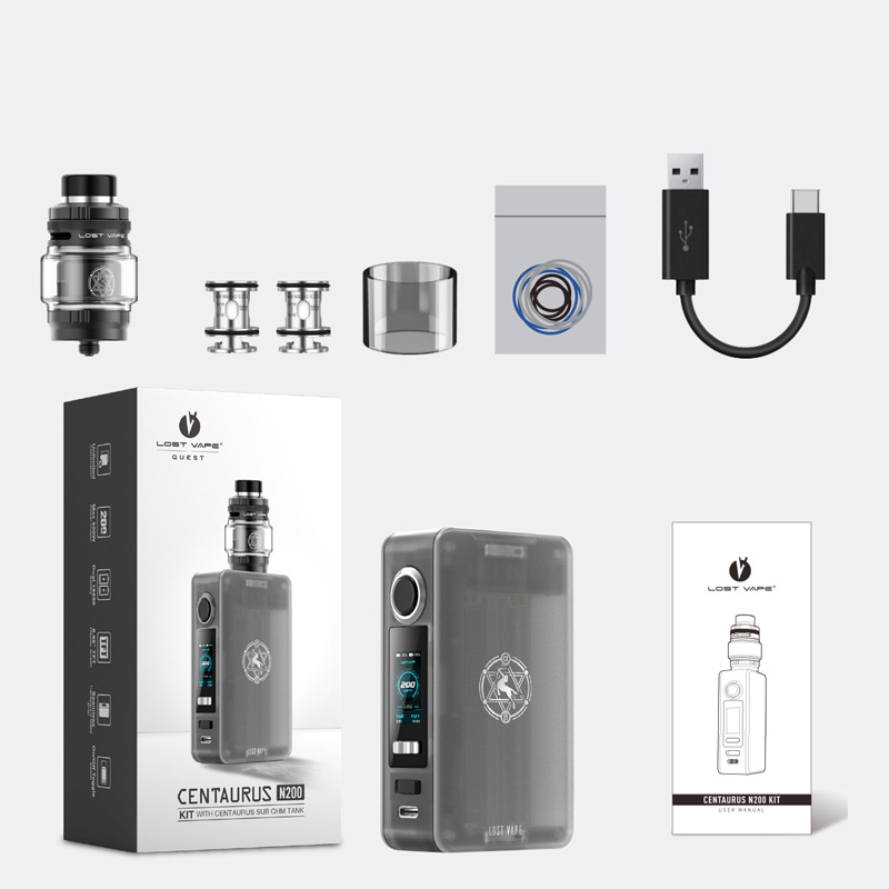 [Global-CN02] Lost Vape Centaurus N200 Mod Kit with Centaurus Sub Ohm Tank 5ml
