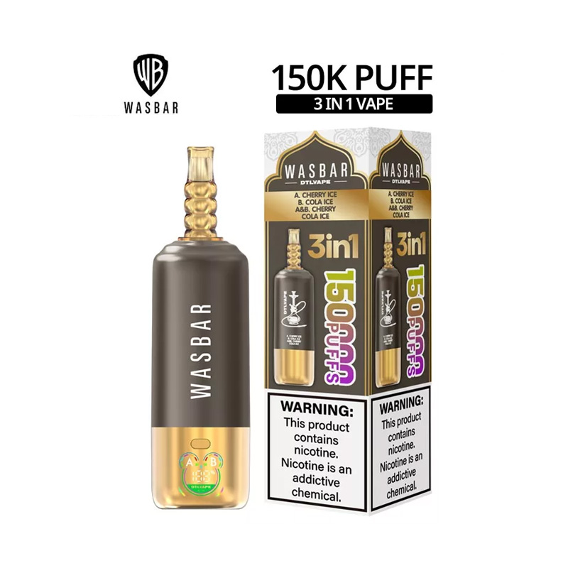 [Europe-DE01] WASBAR 3-in-1 DTL Shisha 150K 150000 Kit 60ml