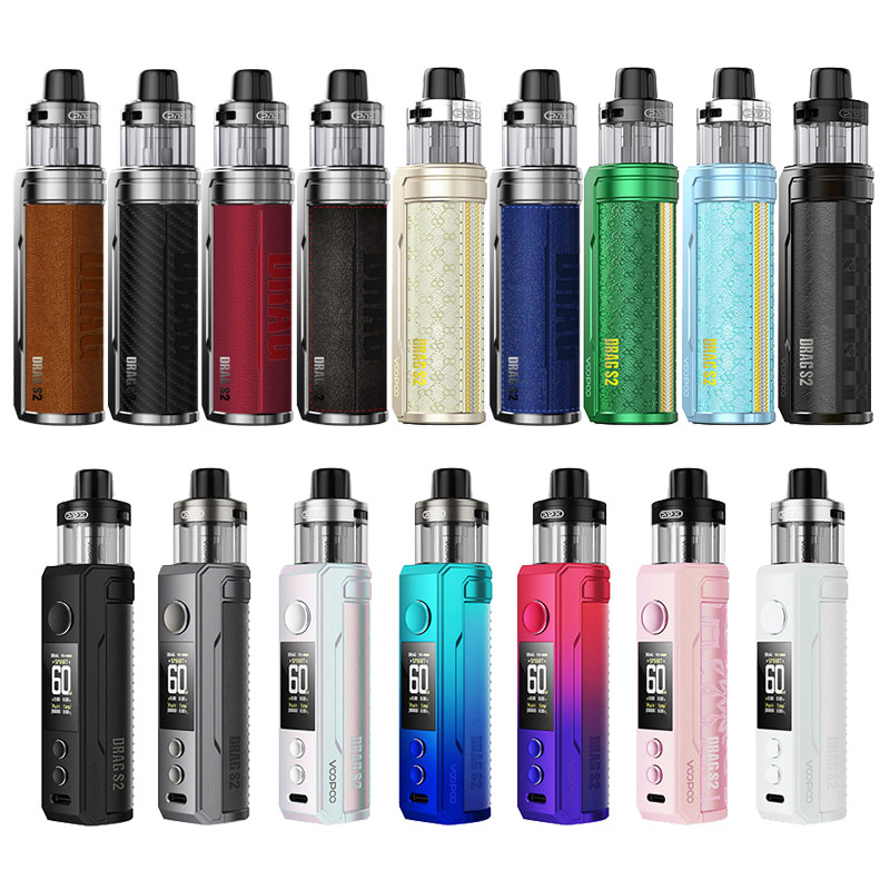 [Global-CN02] Voopoo Drag S2 60W Box Mod Kit with PnP X Cartridge DTL / MTL 2500mAh 5ml