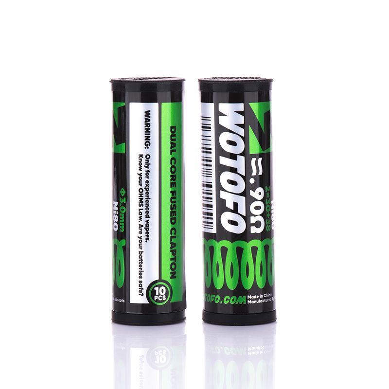 [Global-CN02][Pre-order] 10pcs Wotofo Dual Core Fused Clapton 2*30ga+38ga
