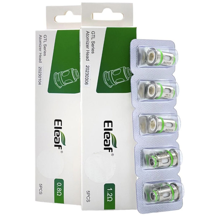[Global-CN02] Eleaf GTL Coil Head for Glass Pen Kit, Pico Compaq Kit,iJust AIO Kit, iJust 3 Kit,iSOLO R Kit,iJust P40 Kit,ijust D20(5pcs/pack)
