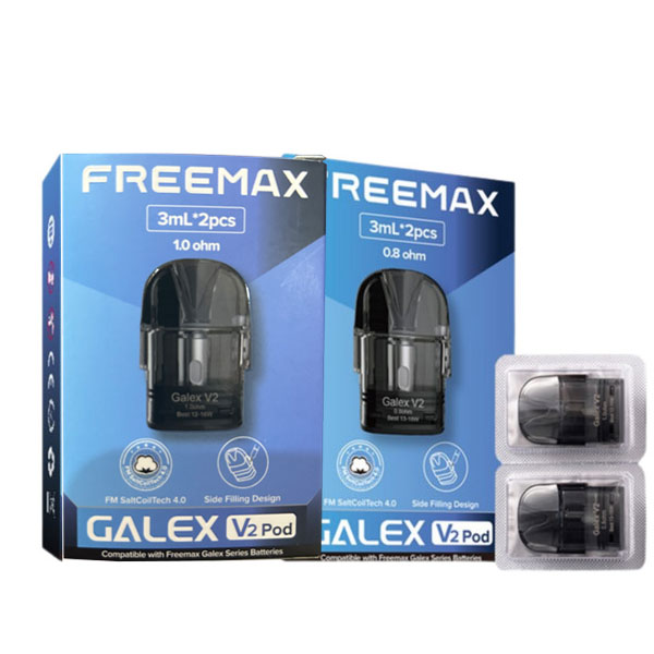 [Global-CN02] Freemax Galex V2 Pod Cartridge for Galex Kit / Galex Nano Kit / Galex Pro Kit / Galex V2 Kit / Galex Nano 2 Kit / Galex Nano S Kit 3ml (2pcs/pack)