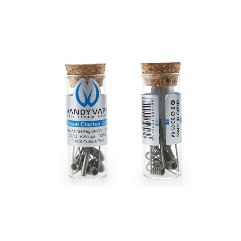 [Global-CN02] Vandy Vape Fused Clapton Coil 26ga(A1)*2+36ga(Ni80) 0.43ohm