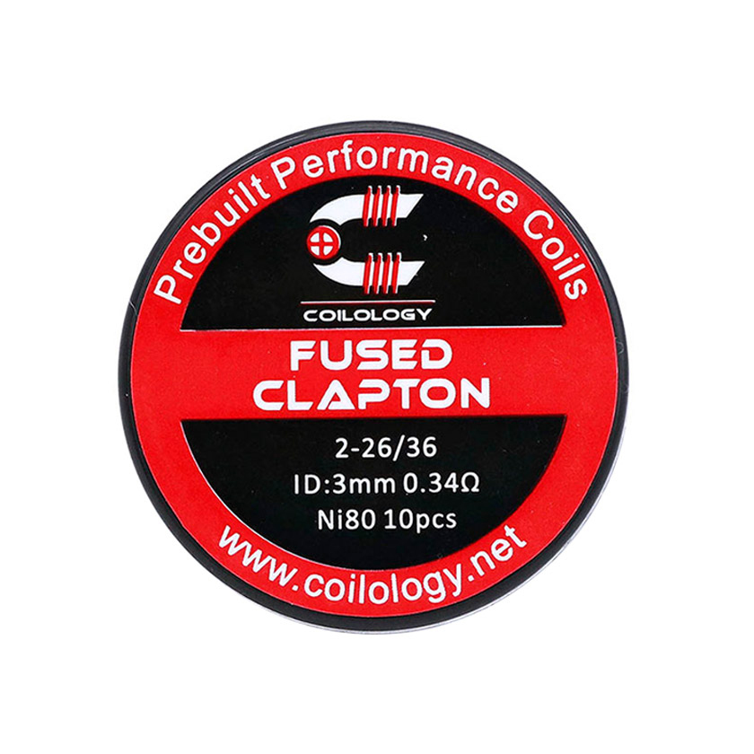 [Global-CN02][Pre-order] 10pcs Coilology Fused Clapton Prebuilt Coil 26ga*2+36ga