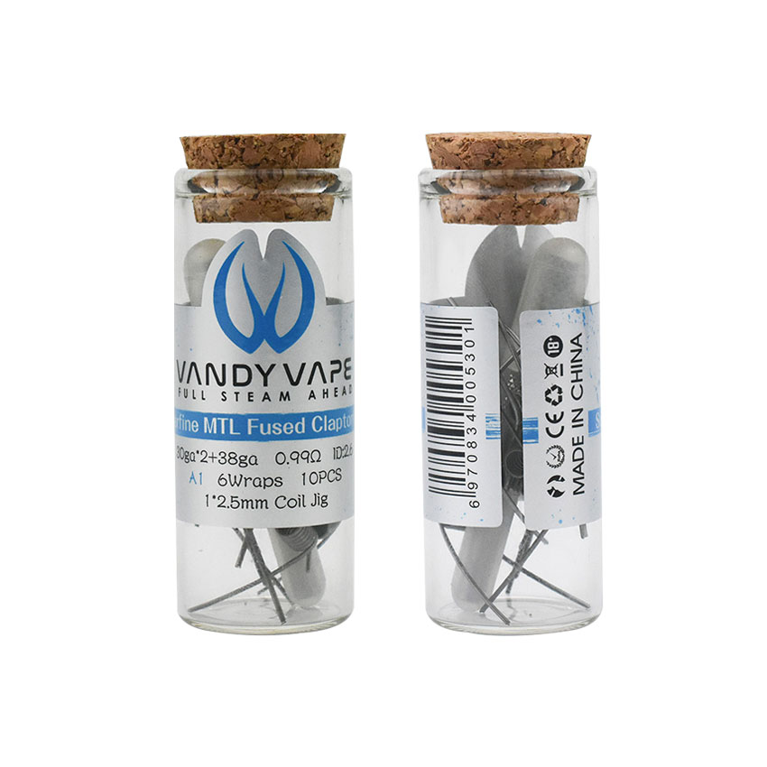 [Global-CN02][Pre-order] Vandy Vape Superfine MTL Fused clapton coil (30ga*2+38ga [A1] ) 0.99ohm