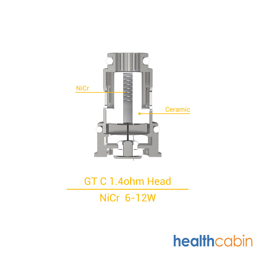 [Global-CN02] Eleaf GT Replacement Coil Head for ijust Mini Tank, GTiO Tank, iJust AIO Kit (5pcs/pack)