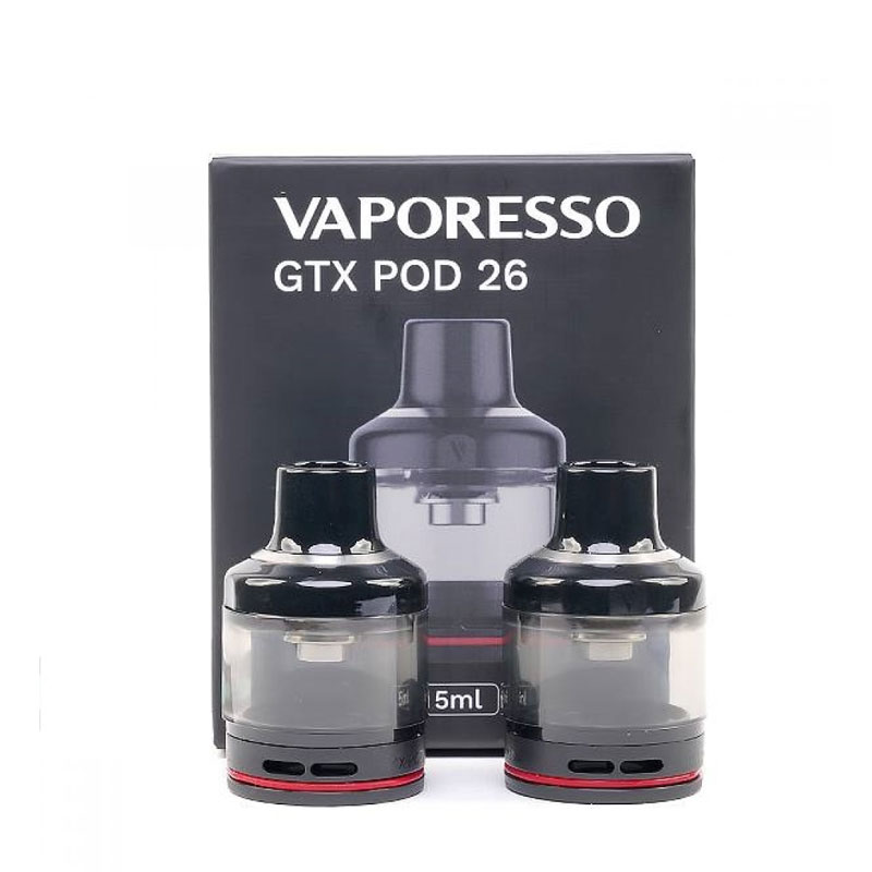 [Global-CN02] Vaporesso GTX 26 Empty Cartridge 5ml for GTX GO 80 / Luxe 80/Luxe 80S (2pcs/pack)