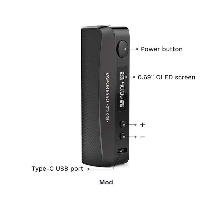 [Global-CN02] Vaporesso GTX One Mod 2000mAh