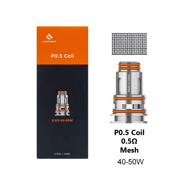 [Global-CN02] Geekvape P Series Coil for Aegis Boost Pro,Obelisk 60 Kit,B100 Kit,Z100C DNA Kit,E100 Kit,E100i Kit (5pcs/pack)