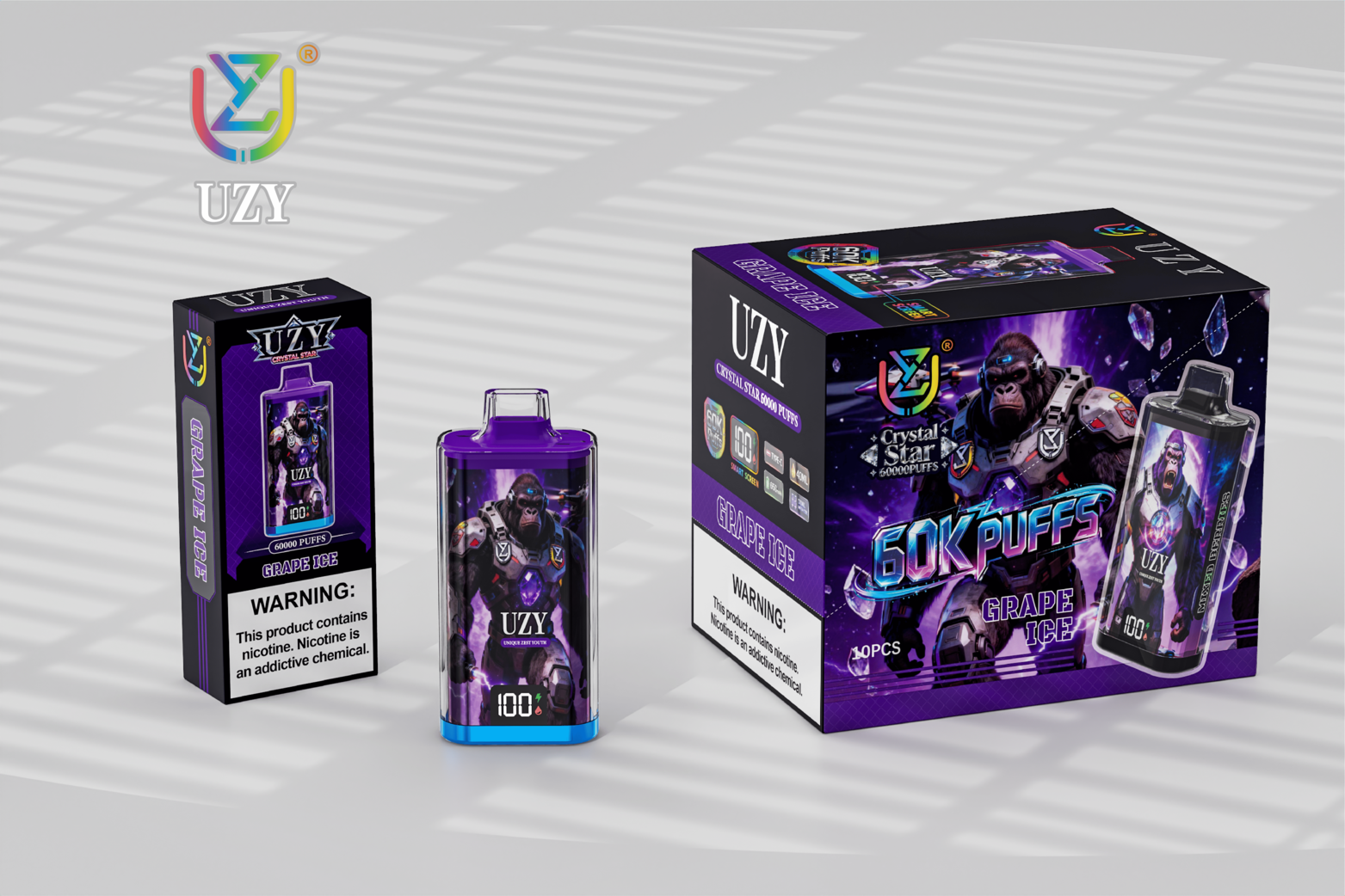 [Europe-DE01] UZY Crystal Star 60000 Kit kit 40ml