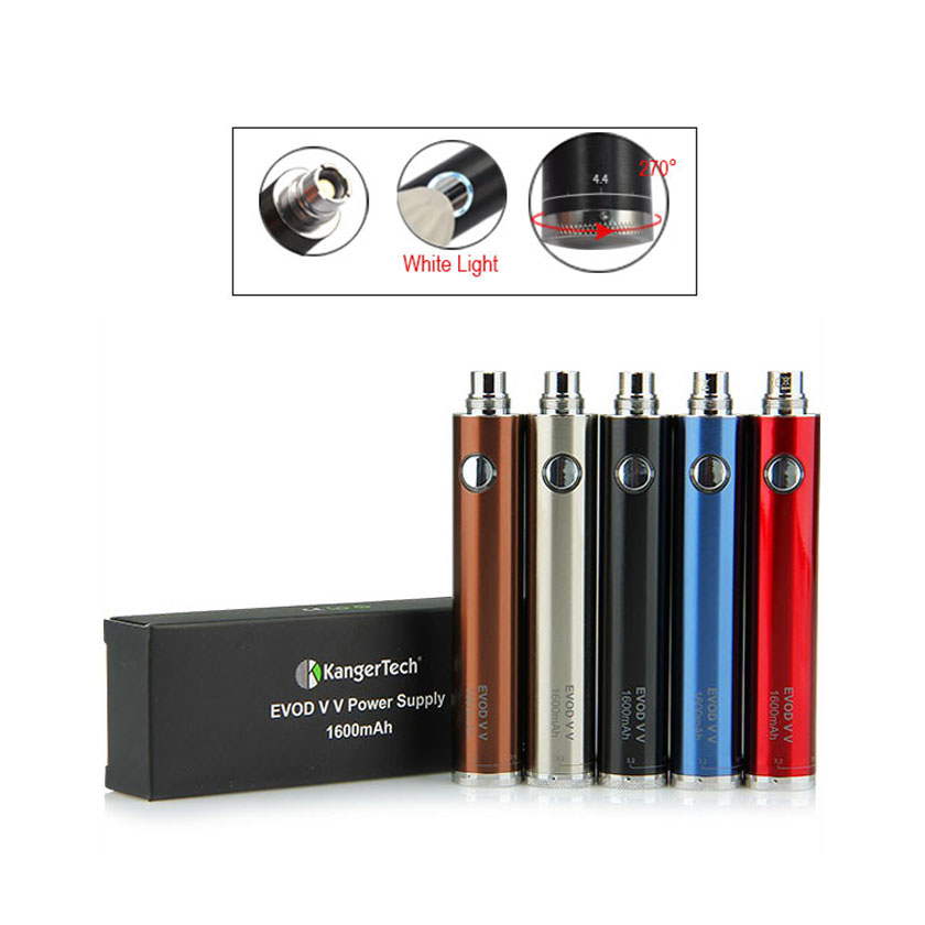 [Global-CN02] KangerTech Evod Variable Voltage 1600mAh Manual Battery