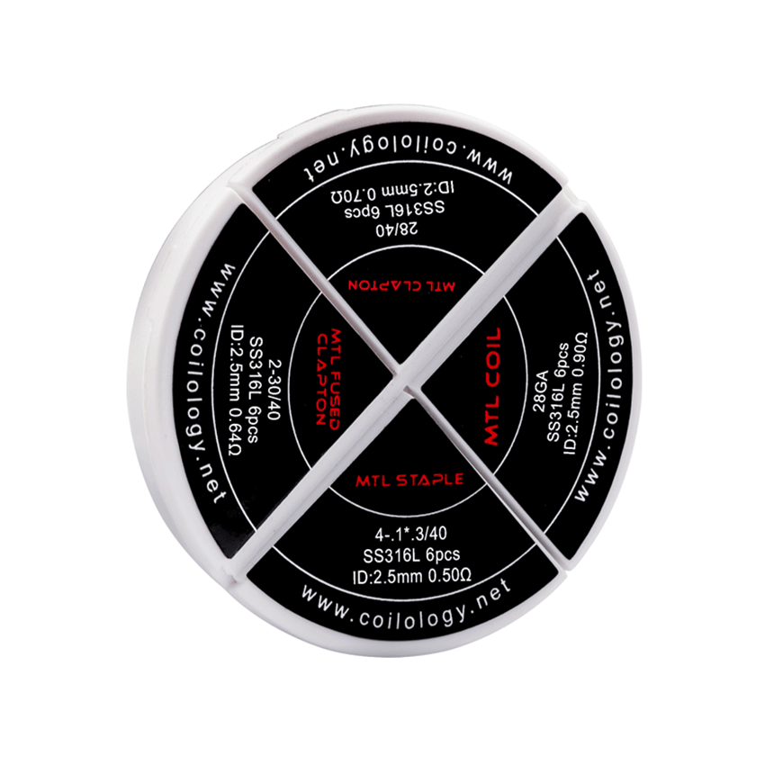 [Global-CN02] Coilology MTL 4-IN-1 Prebuilt Coils Set for RTA/ RDA Vape Pod Kit