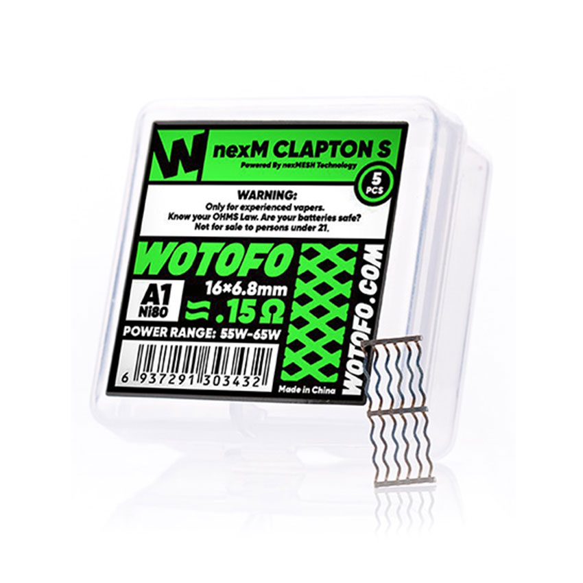 [Global-CN02] WOTOFO Mesh Style Coil for Wotofo Profile RDA , Profile Unity RTA, Profile M RTA and Profile PS Dual Mesh RDA (ID: 6.8mm)