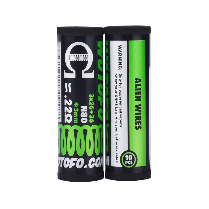 [Global-CN02] Wotofo Ni80 Alien Prebuilt Coil 10pcs