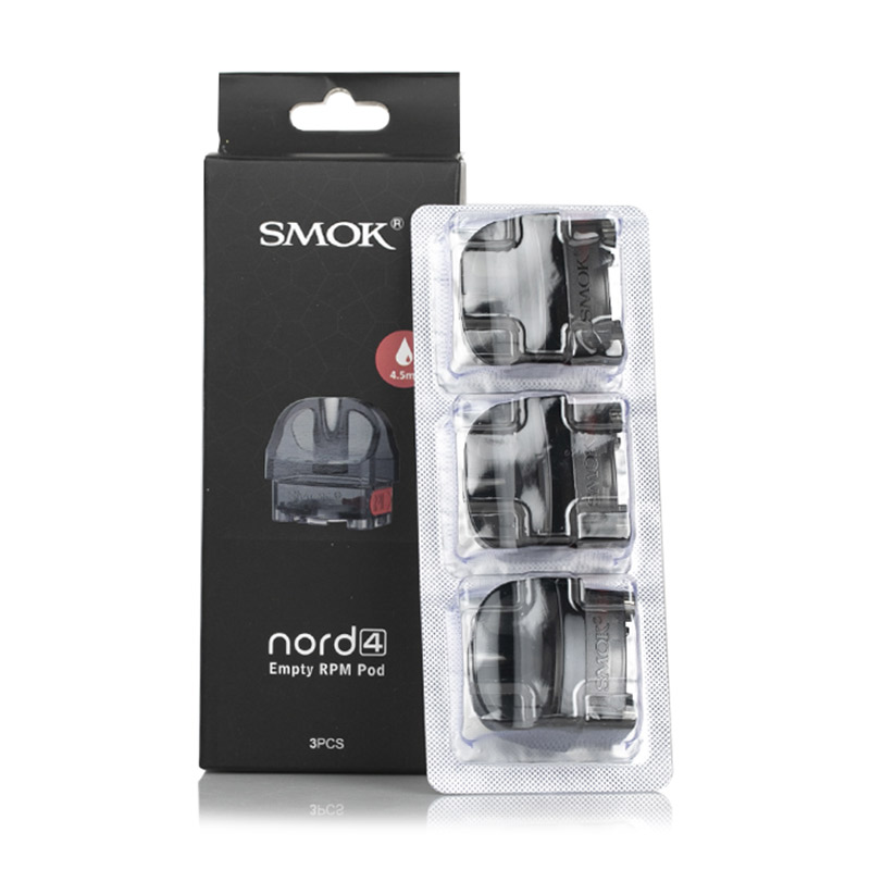 [Global-CN02] Smok Nord 4 Empty Pod Cartridge 5ml (3pcs/pack)