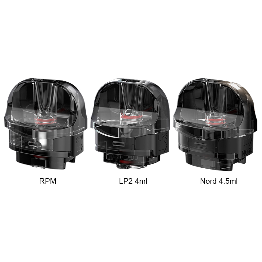 [Global-CN02][Clearance] SMOK Nord 50W Empty Pod Cartridge 4ml / 4.5ml (3pcs/pack)
