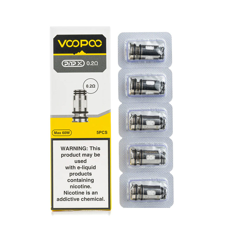 [Global-CN02] Voopoo PnP X Replacement Coil for Argus Pro 2 Kit / Drag 5 Kit / Uforce-X Tank / Doric 60 Pro / Drag S2/ Drag X2 / Vinci Spark100 Kit/ UFORCE-X Nano Tank (5pcs/pack)