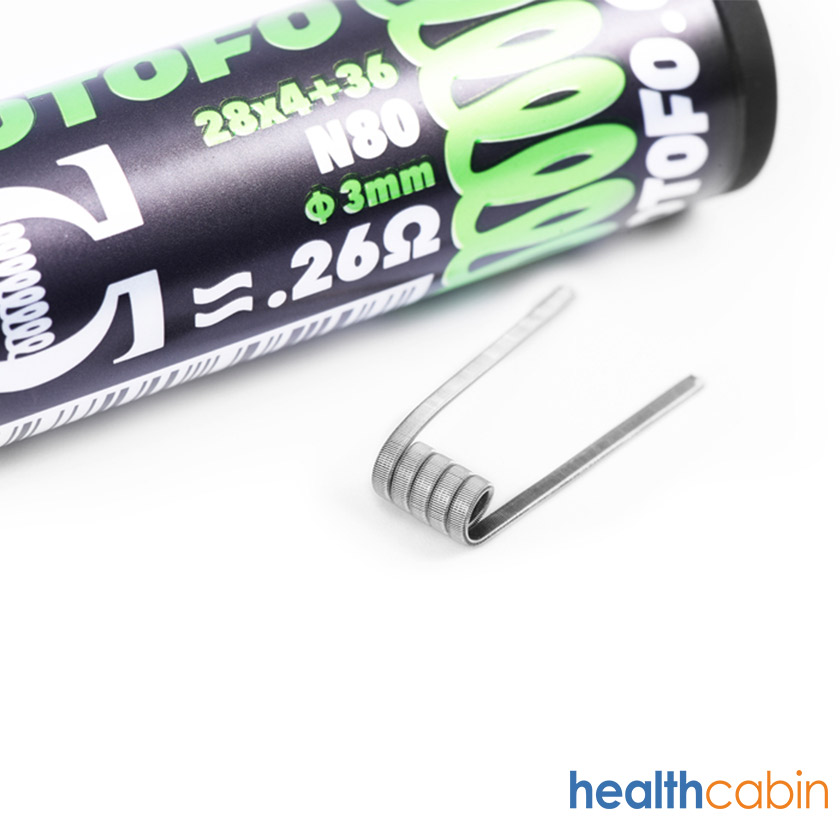 [Global-CN02][Pre-order] 10pcs Wotofo 0.26ohm Quad Core Fused Clapton Prebuilt Coils 28Ga*4+36Ga