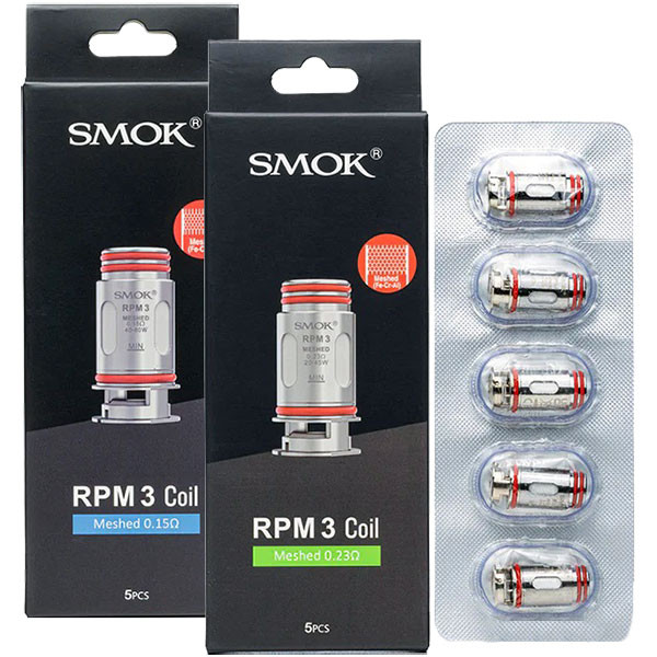 [Global-CN02][Pre-order] Smok RPM3 Replacement Coil for RPM 5 Kit / RPM 5 Pro Kit / Nord 5 kit / RPM 100 Kit / RPM 85 Kit / Nord GT kit (5pcs/pack)