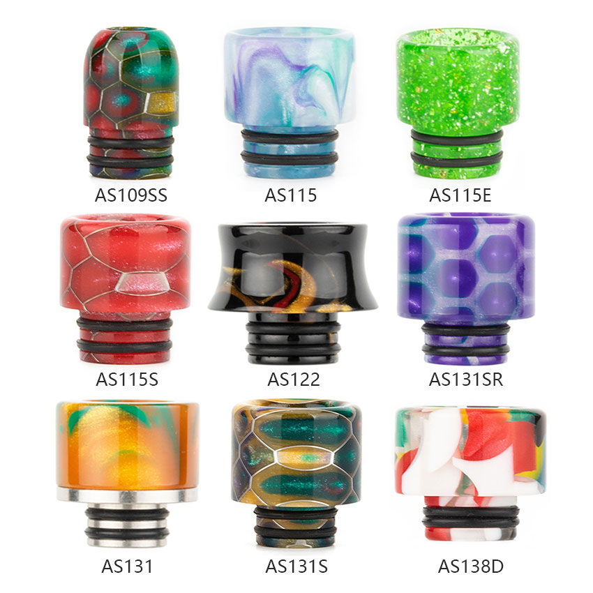 [Global-CN02] Reewape Resin 510 Drip Tip Random Color (10pcs/pack)