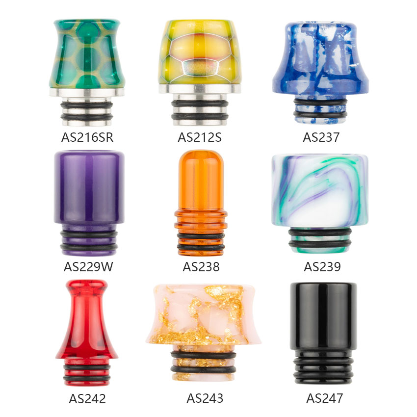 [Global-CN02] Reewape Resin 510 Drip Tip Random Color (10pcs/pack)
