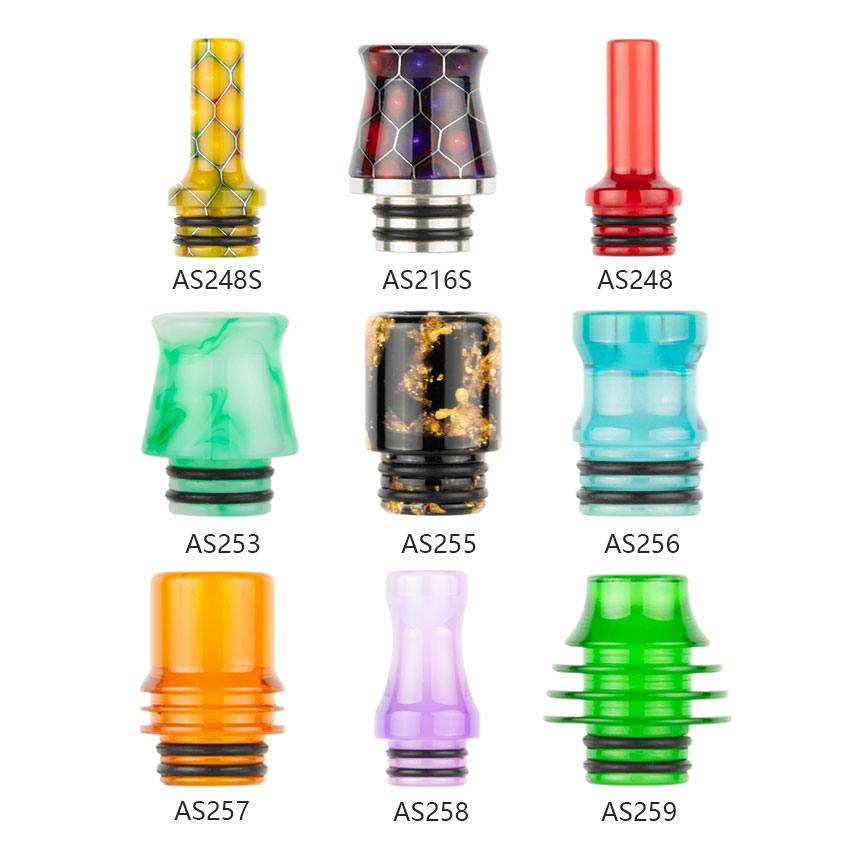 [Global-CN02] Reewape Resin 510 Drip Tip Random Color (10pcs/pack)