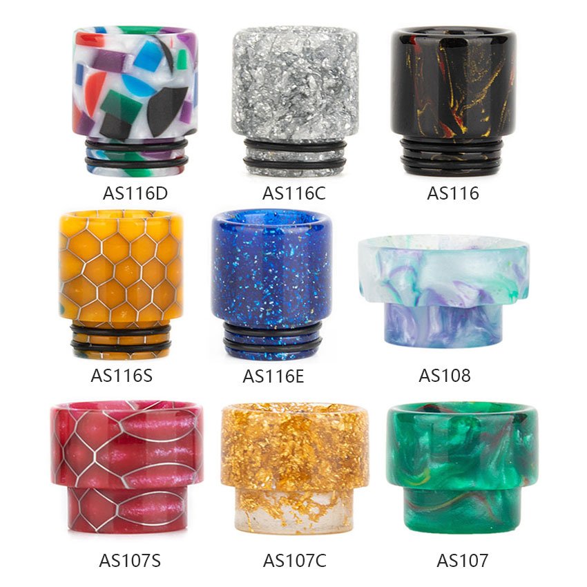 [Global-CN02] Reewape Resin 810 Drip Tip Random Color (10pcs/pack)
