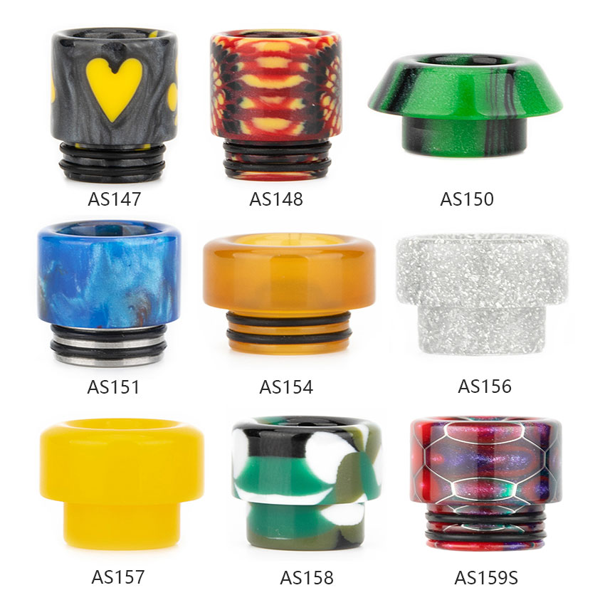 [Global-CN02] Reewape Resin 810 Drip Tip Random Color (10pcs/pack)