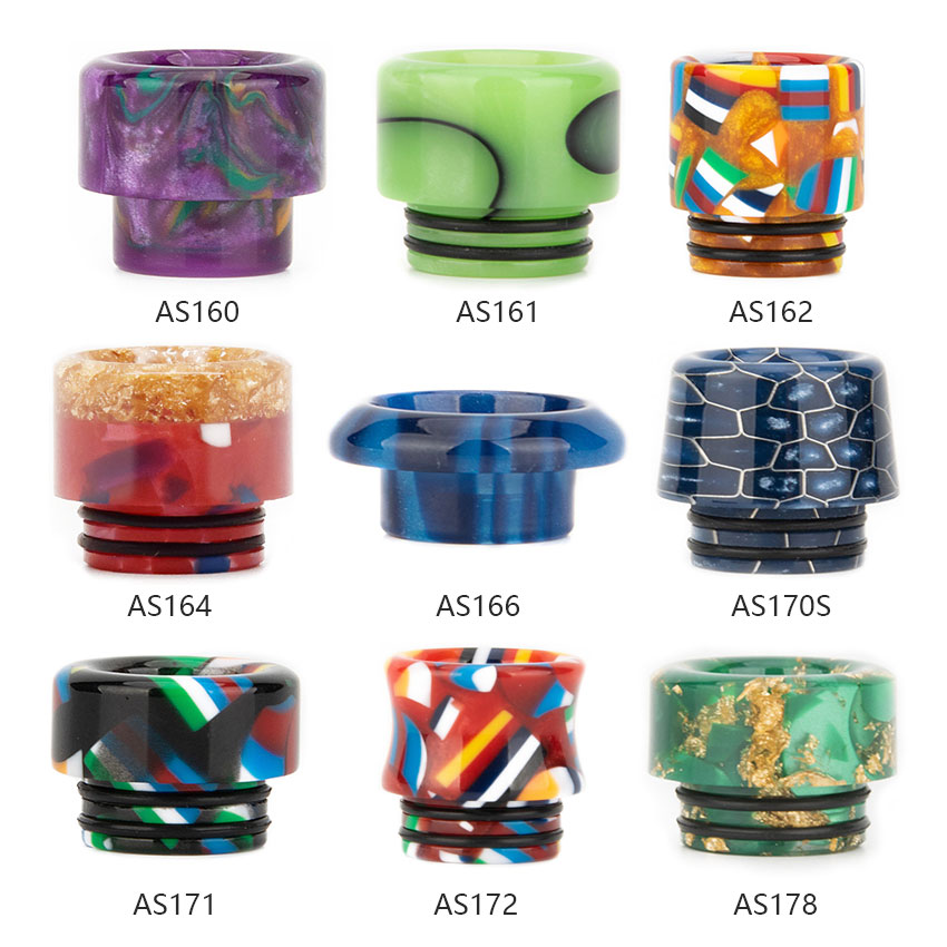 [Global-CN02] Reewape Resin 810 Drip Tip Random Color (10pcs/pack)