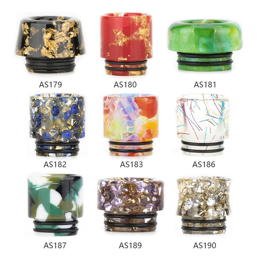 [Global-CN02] Reewape Resin 810 Drip Tip Random Color (10pcs/pack)