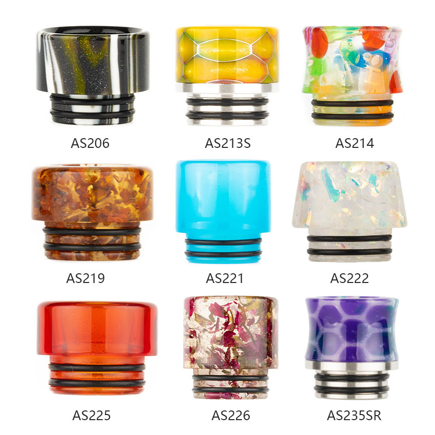 [Global-CN02] Reewape Resin 810 Drip Tip Random Color (10pcs/pack)