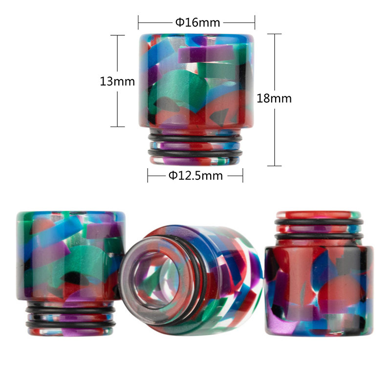 [Global-CN02] Reewape Resin 810 Drip Tip Random Color (10pcs/pack)
