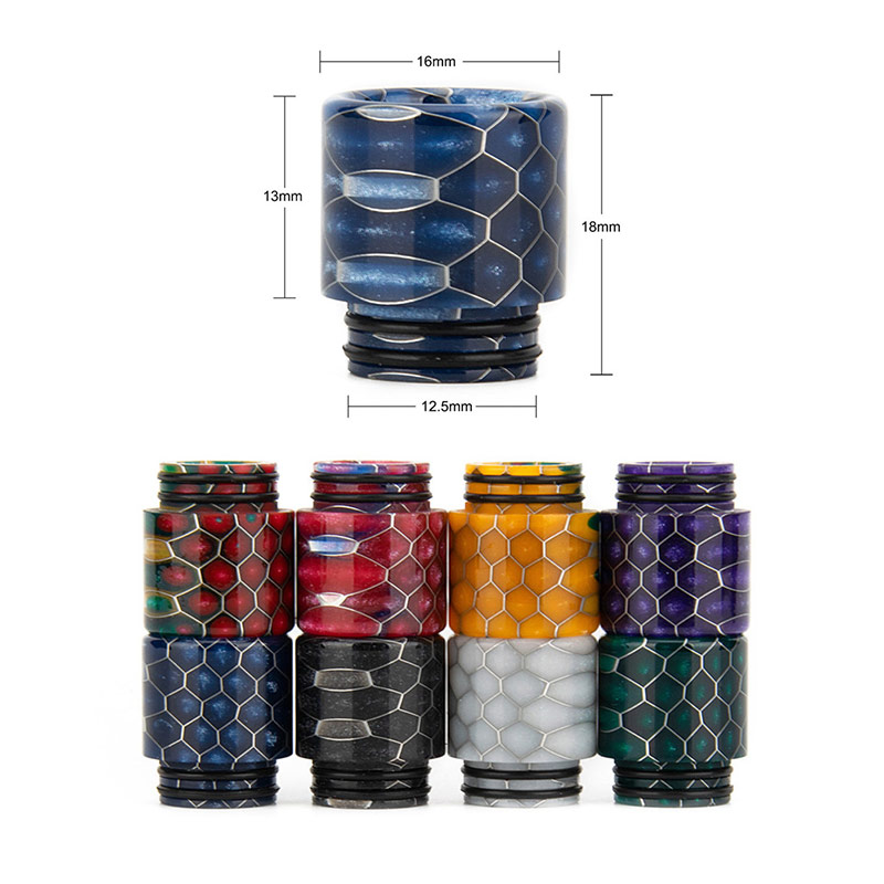 [Global-CN02] Reewape Resin 810 Drip Tip Random Color (10pcs/pack)