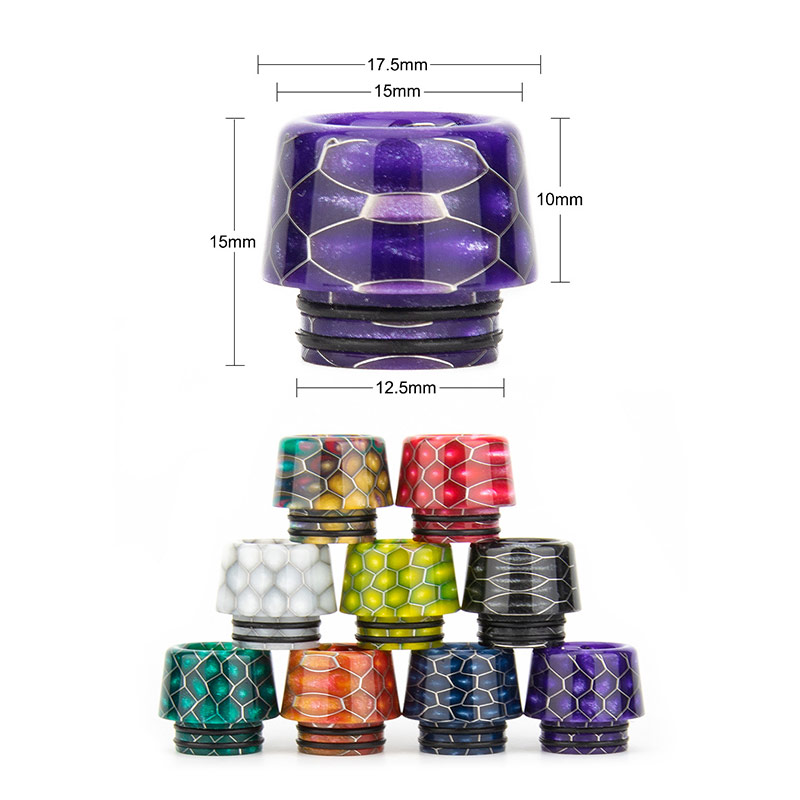[Global-CN02] Reewape Resin 810 Drip Tip Random Color (10pcs/pack)