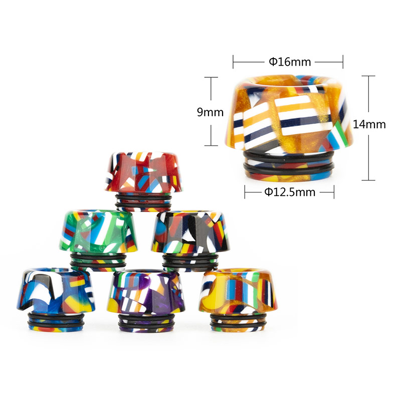 [Global-CN02] Reewape Resin 810 Drip Tip Random Color (10pcs/pack)