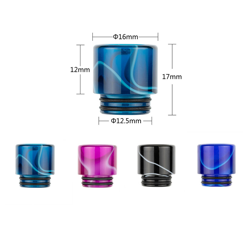 [Global-CN02] Reewape Resin 810 Drip Tip Random Color (10pcs/pack)