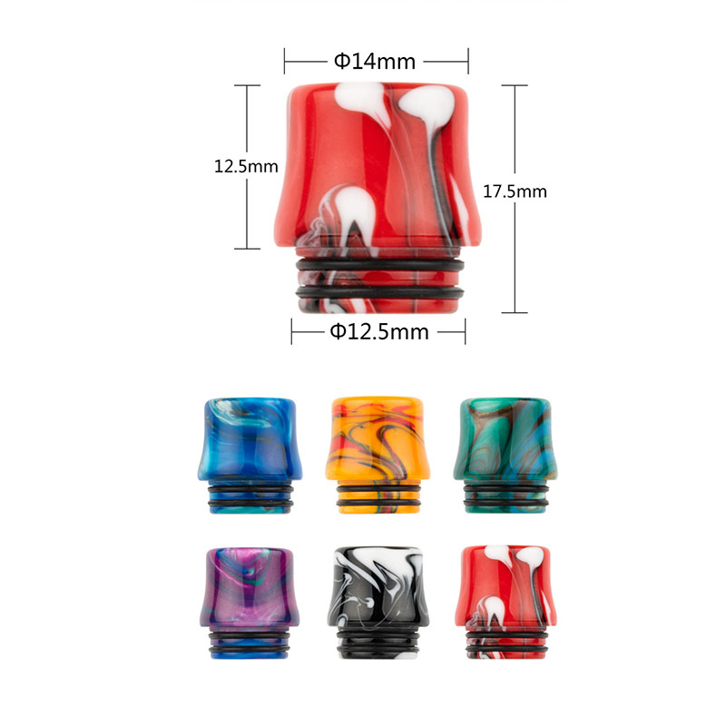 [Global-CN02] Reewape Resin 810 Drip Tip Random Color (10pcs/pack)