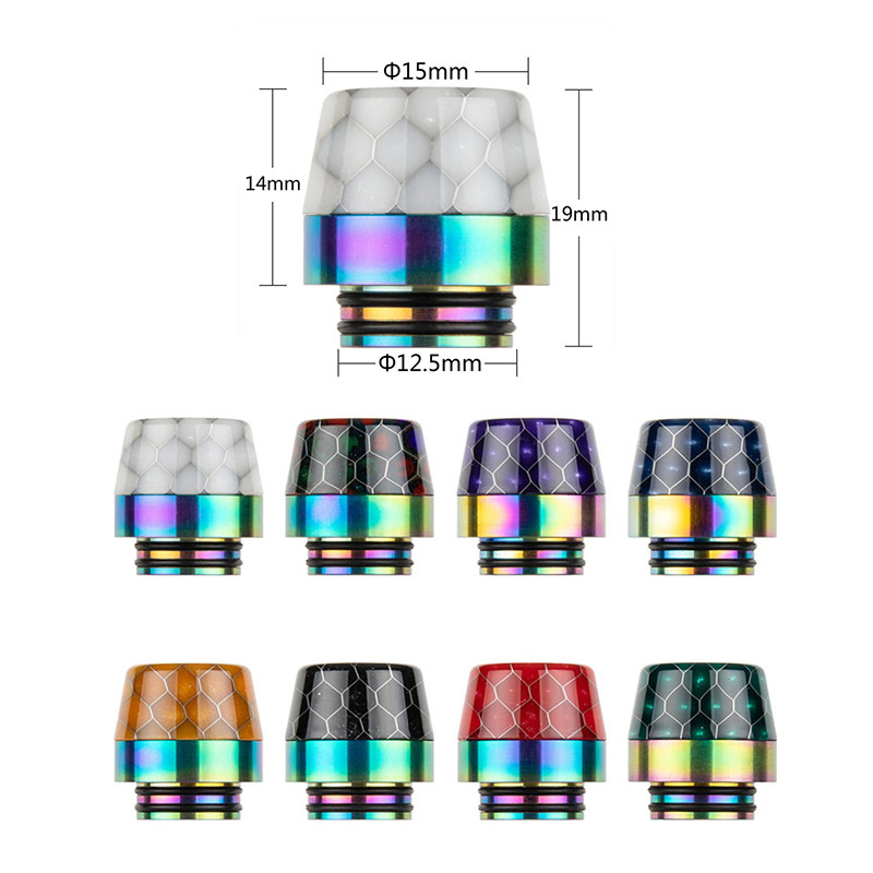 [Global-CN02] Reewape Resin 810 Drip Tip Random Color (10pcs/pack)