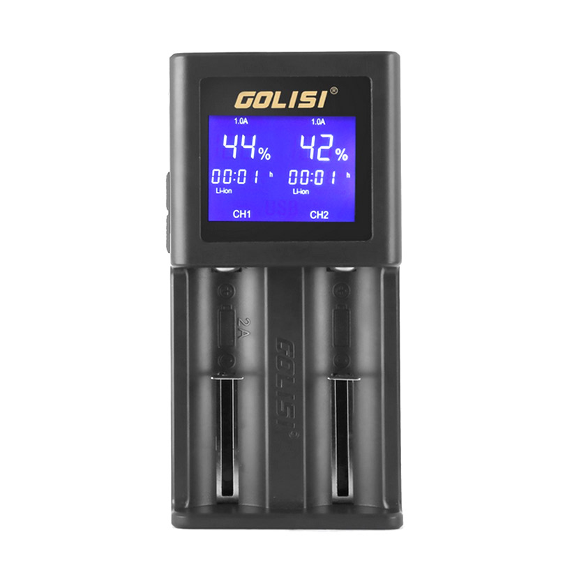 [Global-CN02] Golisi S2 2.0A Smart Ladegerät mit LCD Bildschirm EU,US Stecker-CigBest DE