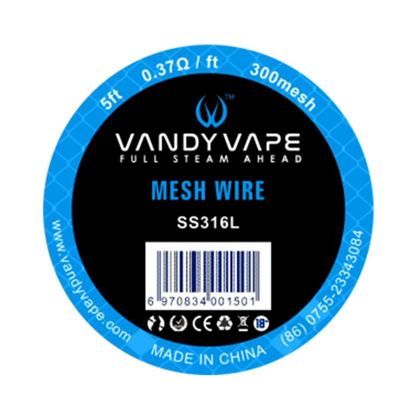 [Global-CN02] 5ft Vandy vape SS316L Mesh Wire 300mesh