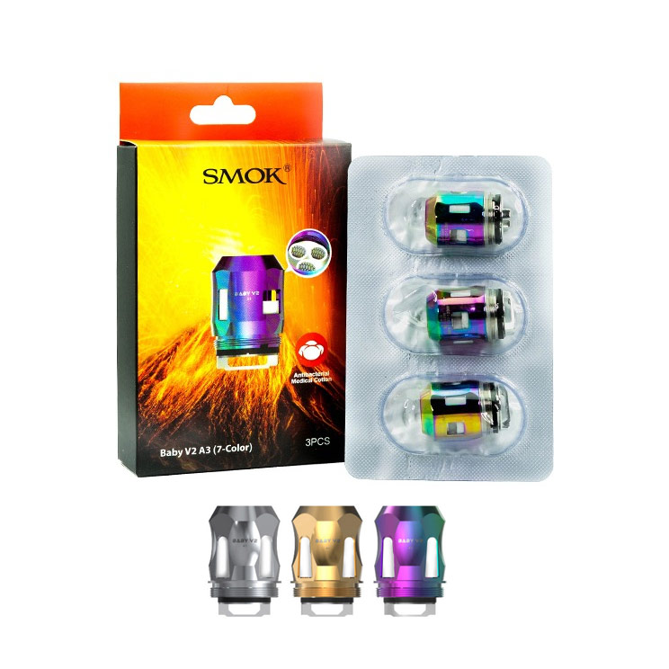 [Global-CN02][Clearance] Smok Baby V2 Coil for Stick V9 Max Kit,Stick V9 Kit,TFV8 Baby V2 Tank,R-kiss Kit,Species Kit(3pcs/pack)