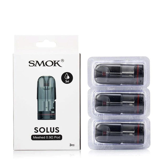 [Global-CN02] SMOK Solus / Solus 2 / Solus G-Box / Solus G / Solus GT / Solus GT Box Pod Cartridge 2ml / 2.5ml / 3ml (3pcs/Pack)