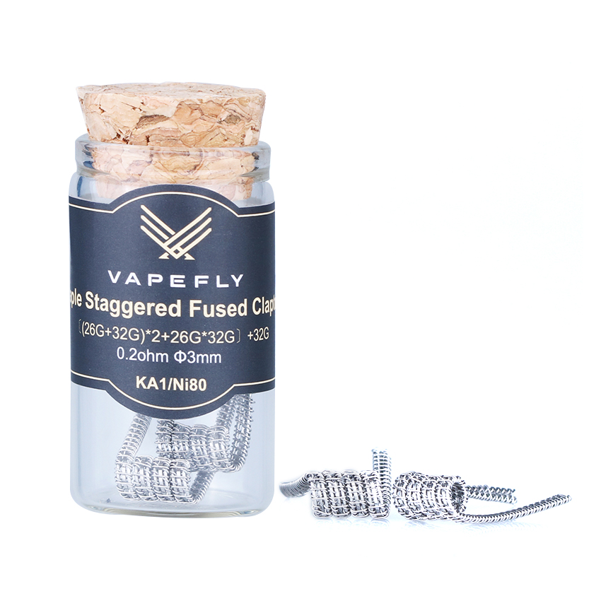 [Global-CN02] Vapefly Staple Staggered Fused Clapton (6 Stück/Packung)-CigBest DE