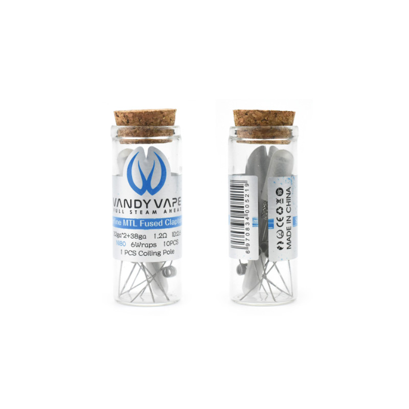 [Global-CN02][Pre-order] Vandy Vape Superfine MTL Fused Clapton Coil 32ga*2+38ga Ni80 1.2ohm 