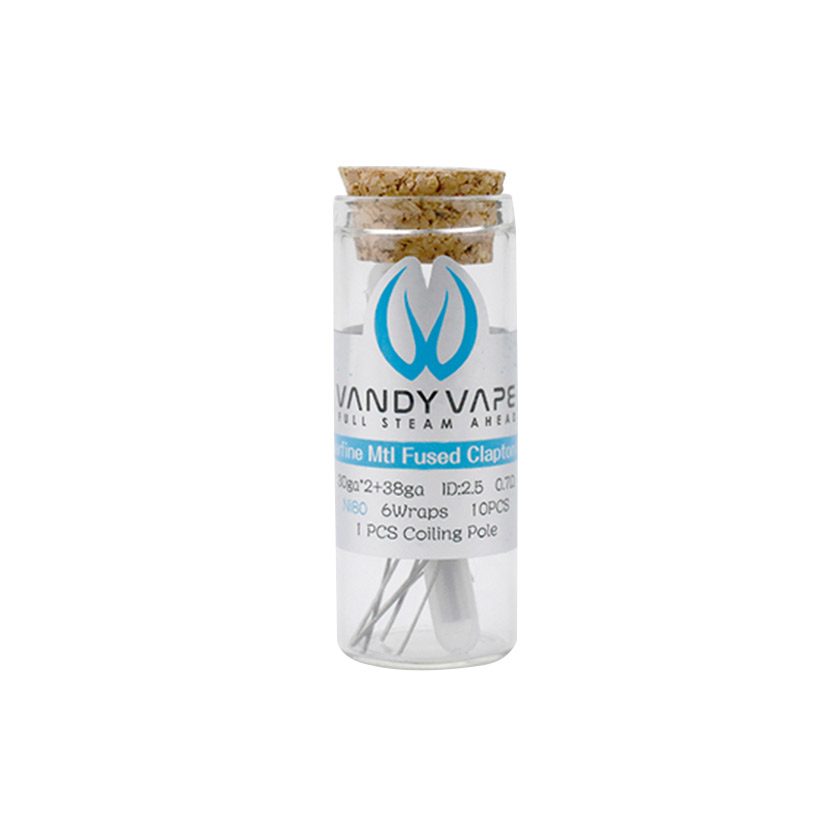 [Global-CN02] Vandy Vape Superfine MTL Fused clapton Coil 30ga*2+38ga Ni80 (10pcs/pack)