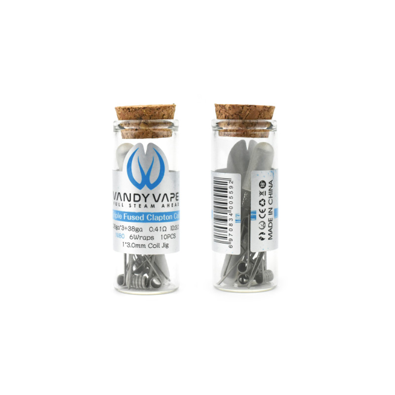 [Global-CN02][Pre-order] Vandy Vape Triple Fused Clapton Coil 28ga*3(=)+38ga Ni80 0.41ohm