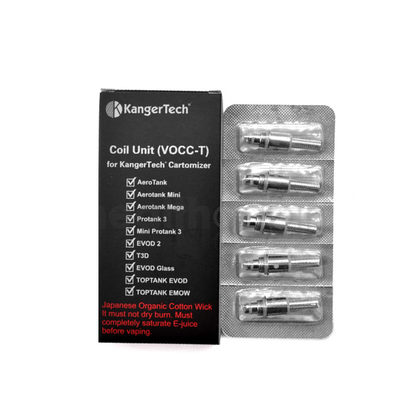 [Global-CN02][Clearance] VOCC T Coil for KangerTech Top evod & T3D & Turbo & Genitank Series & EVOD 2 & EVOD Glass & Protank 3 & Mini Protank 3 & AeroTank Mega & AeroTank Mini & AeroTank Giant & AeroTank MOW & AeroTank V2 (5pcs/pack)